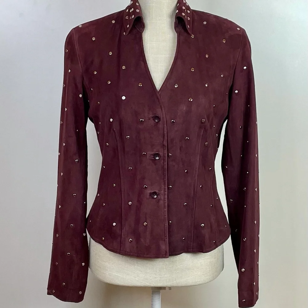 NWT Cache Rasin-Colored Suede Jacket - Picture 3 of 12